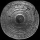 A cross-section of the largest megalodon vertebra.